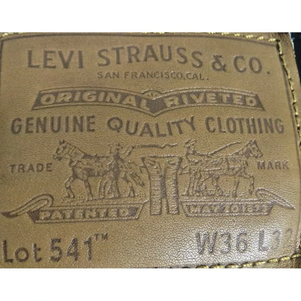 Levi Strauss Levis Premium 511 Slim Fit Black Jeans Denim 36x32 Big E Fabric Men
